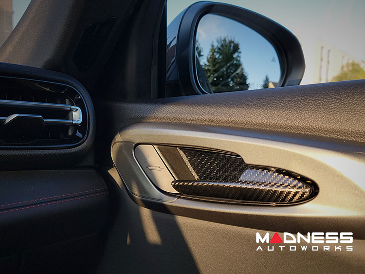 Dodge Hornet Interior Door Handle Trim Set - Carbon Fiber